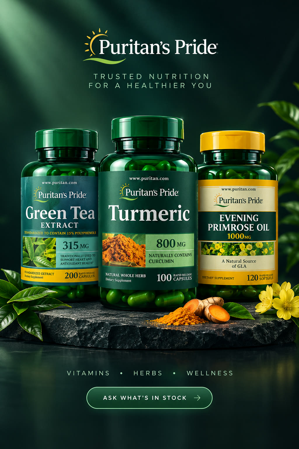 Puritan's Pride herbal range